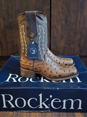 Rock'Em Men's Boots | Brown and Tan Boots | Retail price: $179.99